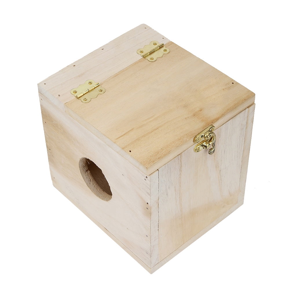 Reiche Wooden Pet House DIY Small Animal Hamster Chinchilla Clamshell