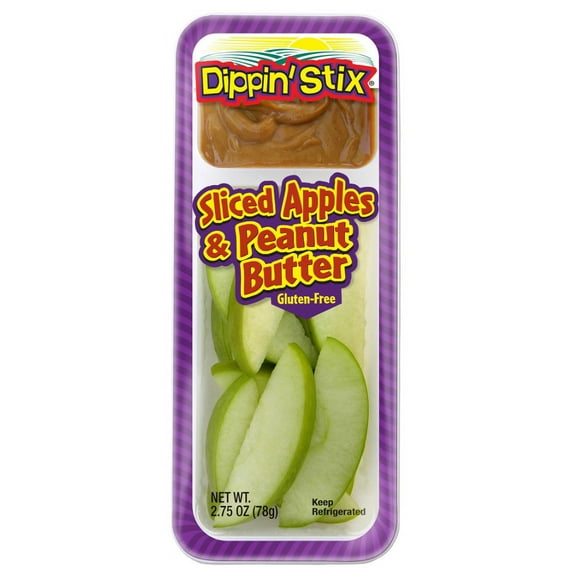 Reichel Foods Sliced Apple with Peanut Butter Dippin Stix, 6 count -- 6 per case.