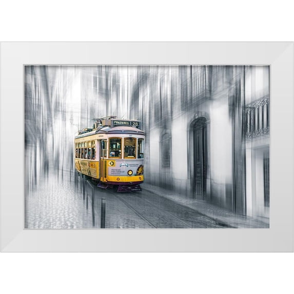 Reichelt, Dieter 18x13 White Modern Wood Framed Museum Art Print Titled - Lisboa