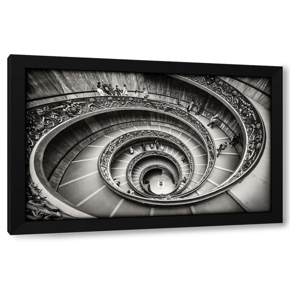 Renate Reichert 14x10 Black Modern Wood Framed Wall Art Titled - Staircase