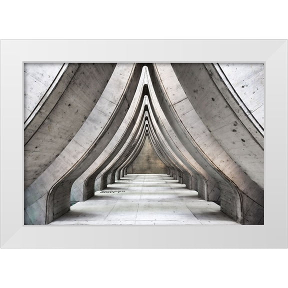 Reichert, Renate 14x11 White Modern Wood Framed Museum Art Print Titled - Cathedral Of Concrete