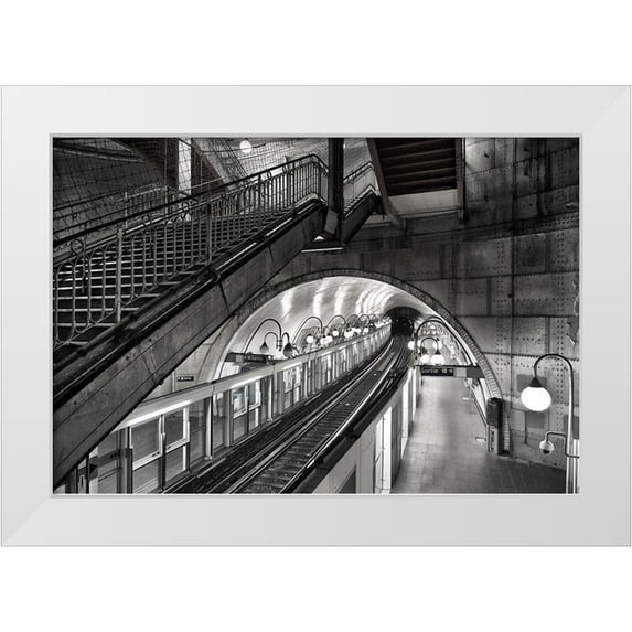 Reichert, Renate 14x11 White Modern Wood Framed Museum Art Print Titled - Metro - Paris