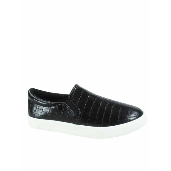 Reign Assorted Printed Comfort Memory Form Slip On Round Toe Flat Sneaker Shoes