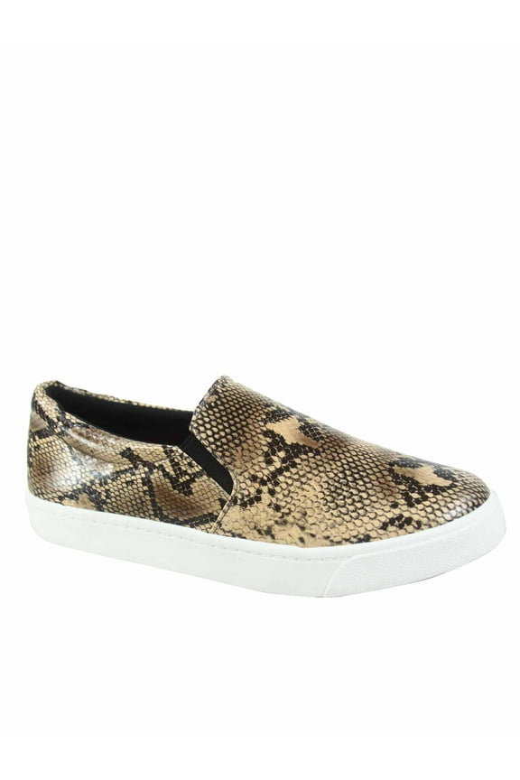 Reign Assorted Printed Comfort Memory Form Slip On Round Toe Flat Sneaker Shoes