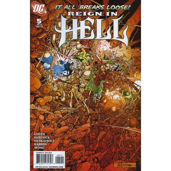 Reign In Hell #5 VF ; DC Comic Book