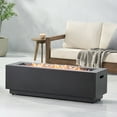 thumbnail image 1 of Reign Metal Outdoor 50,000 BTU Rectangular Fire Pit (No Tank Holder), Brushed Brown, 1 of 8