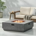 thumbnail image 1 of Reign Metal Outdoor 50,000 BTU Square Fire Pit (No Tank Holder), Concrete Finish, 1 of 5