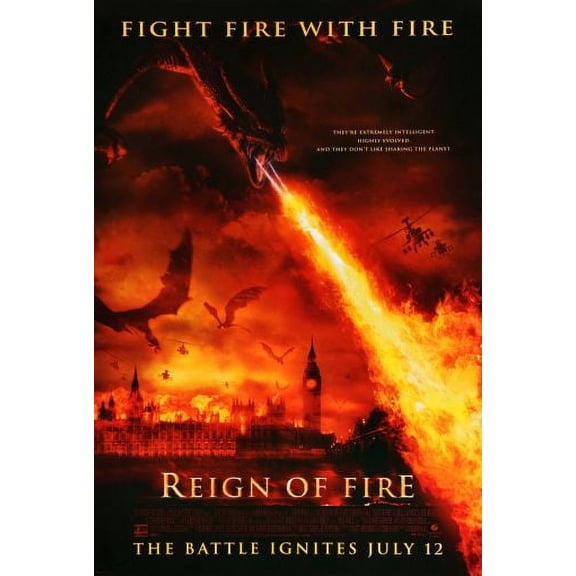 Reign Of Fire Poster Medium Medium Art Poster 16x24 Multi-Color Square Adults Best Posters