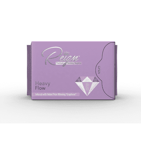 Reign Jewel Premium Sanitary Napkins Heavy Flow Maxi Pads 8 Count