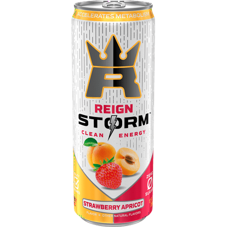 Reign Storm, Strawberry Apricot, Clean Energy Drink, 12 fl oz