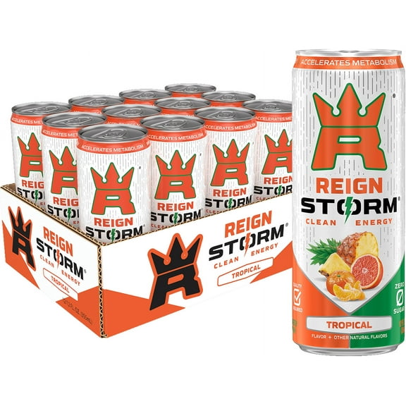 Reign Storm, Tropical, Clean Energy Drink, 12 fl oz (Pack 12)
