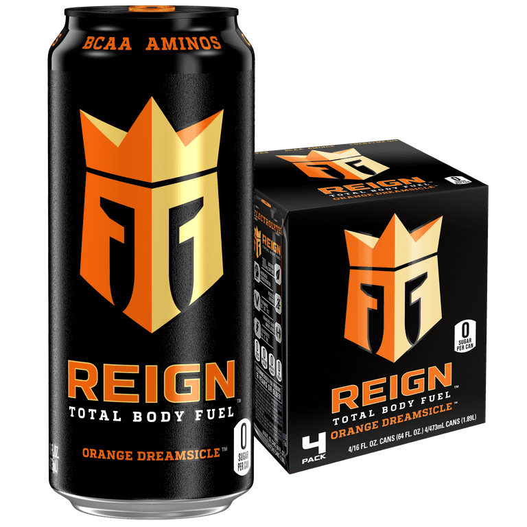 Reign Total Body Fuel, Performance Energy Drink, 4 count, 16 fl oz