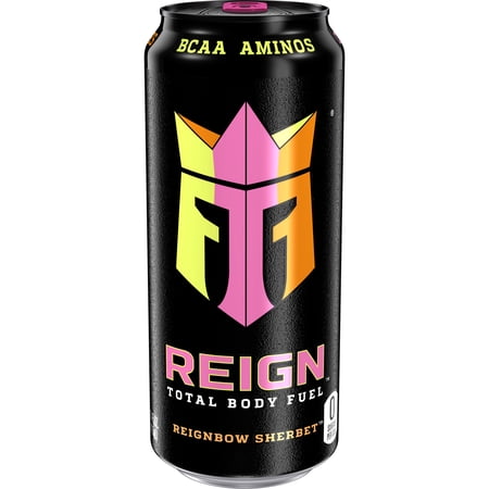 Reign Total Body Fuel bow Sherbet Sugar Free Energy Drink 16oz Can