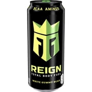 Reign Total Body Fuel White Gummy Bear Sugar Free Energy Drink 16oz Can
