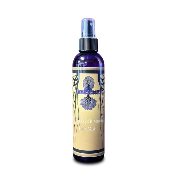 Reigning Rootz Hydro Locs and Strands Hair Mist - Stimulate Scalp, Hydration, and Revitalization Hair Spray - Made with Natural Ingredients - Suitable For All types of Locs& Strands - 8 Oz