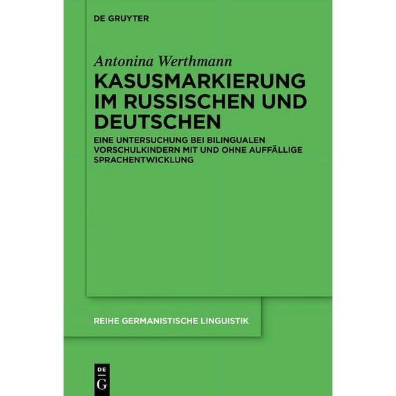 Reihe Germanistische Linguistik Kasusmarkierung im Russischen und Deutschen, Book 321, (Paperback)