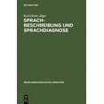 thumbnail image 1 of Reihe Germanistische Linguistik Sprachbeschreibung und Sprachdiagnose, Book 37, (Hardcover), 1 of 1