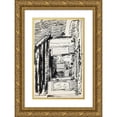 thumbnail image 1 of Reijer Stolk 16x24 Gold Ornate Framed and Double Matted Museum Art Print Titled - Standing Woman in a Doorway (1919-08), 1 of 4