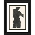 thumbnail image 1 of Reijer Stolk 18x24 Black Ornate Framed Double Matted Museum Art Print Titled: Anatomical Study of the Back and Buttock Muscles of a Man in Silhouette (1906), 1 of 5