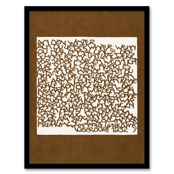 Reijer Stolk In The Winter Typography Painting Framed Wall Art Picture Print A4