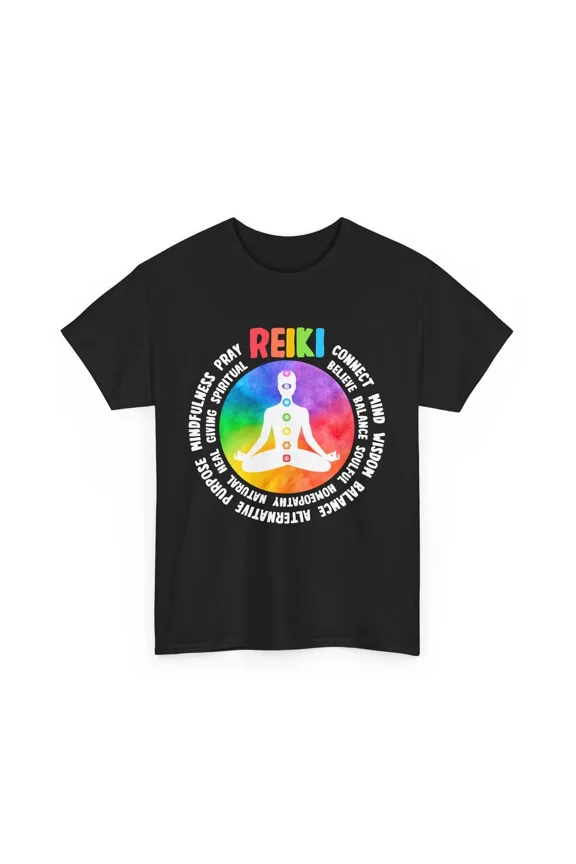 Reiki Chakra Meditation Yoga Spiritual Healing Unisex T-Shirt, Size S-5XL