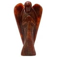 thumbnail image 1 of Reikiera Hand Carved Pocket Crystal Guardian Red Jasper Angel Healing Reiki Figurines Statue With Gift Box- Choose Size, 1 of 1
