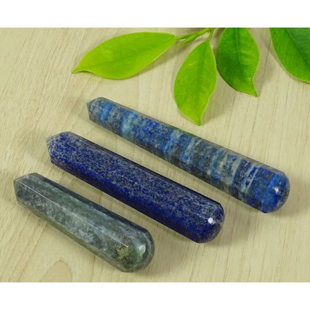 Reikiera Lapis Lazuli Balancing Gemstone Healing Massage Wand Spiritual Reiki-7-9 cm