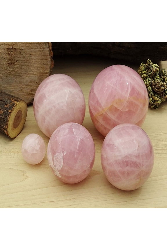Rose Quartz Stone Ball Natural Gemstone Sphere Reiki Crystal Healing With Ring Stand- Choose Size