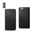 thumbnail image 1 of Reiko Folio Flip Leather Wallet Flap Case Cover for Apple iPhone 6s Plus / 6 Plus - Black, 1 of 4