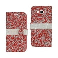 thumbnail image 1 of Reiko Galaxy Grand Prime Diamond Rhinestone Wallet Case in Red, 1 of 4