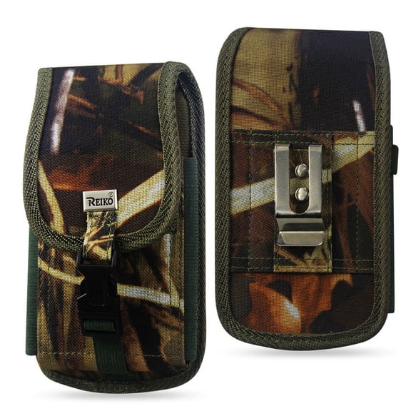 Reiko Leave Vertical Rugged Pouch Buckle Case for iPhone 6 6s 4.7 inch, Green