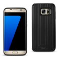 thumbnail image 1 of Reiko Samsung Galaxy S7 Edge Rugged Metal Texture Hybrid Case With Ridged Back In Black, 1 of 4