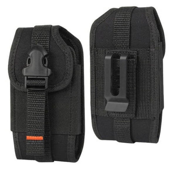 Reiko Vertical Buckle Belt Clip Rugged Pouch Carrying Case For Iphone 6/6S, Black