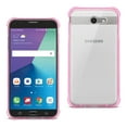 thumbnail image 1 of Reiko brand for Galaxy J7 V (2017) Clear Bumper Case With Air Cushion Protection In Clear Hot Pink, 1 of 4