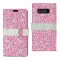 thumbnail image 1 of Reiko brand for Galaxy Note 8 Diamond Rhinestone Wallet Case In Pink, 1 of 4
