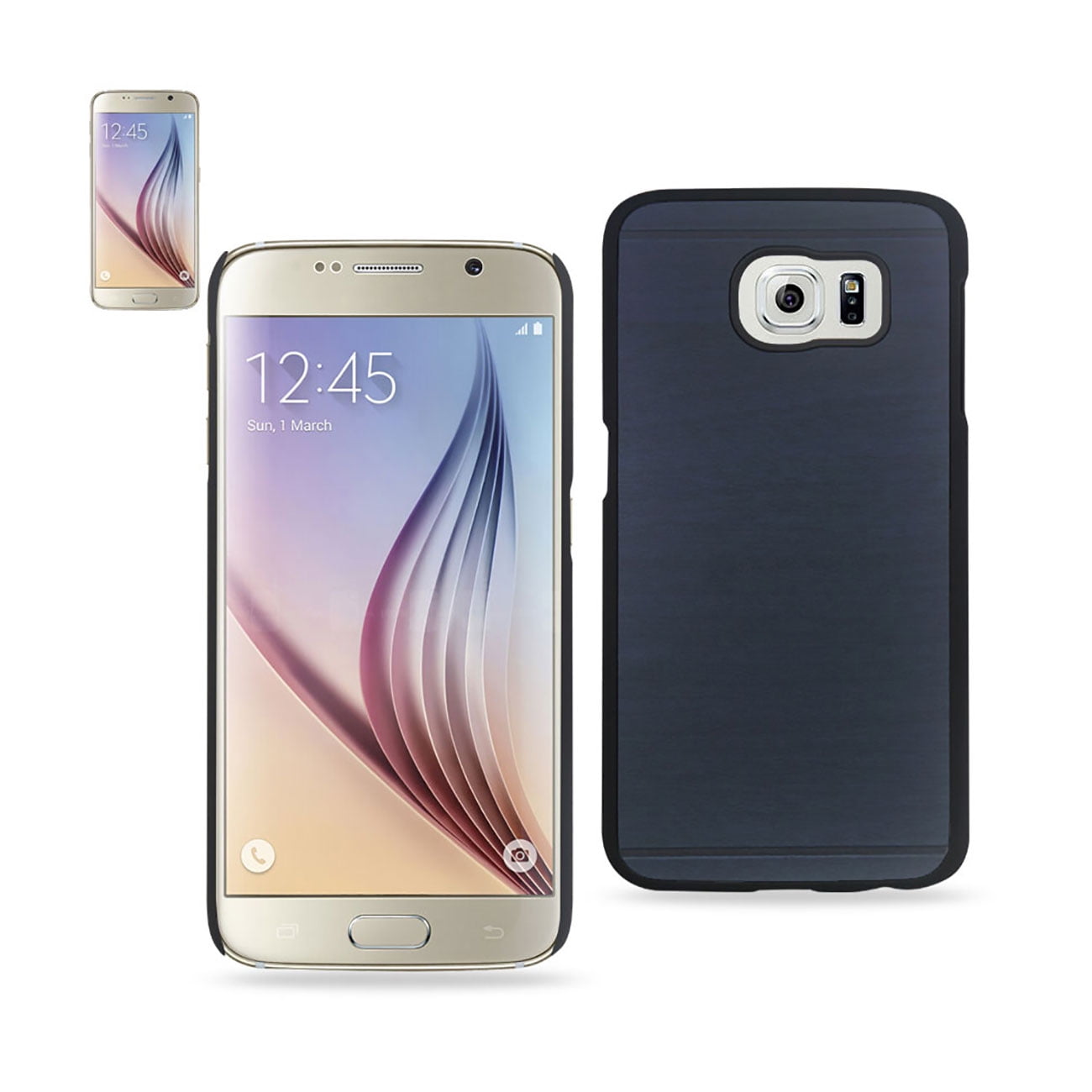 Reiko brand for Galaxy S6 Wood Pattern Case In Navy - Walmart.com