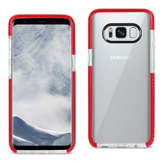 Reiko brand for Galaxy S8/ Sm Soft Transparent Tpu Case In Clear Red
