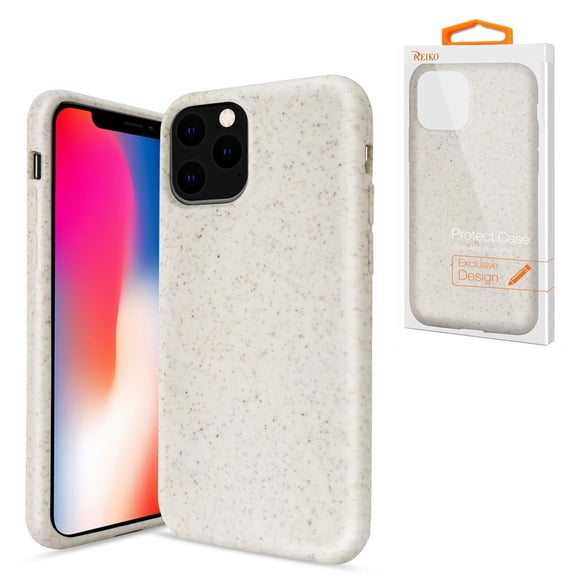 Reiko brand for Iphone 11 Pro Max Wheat Bran Silicone Phone Case In White