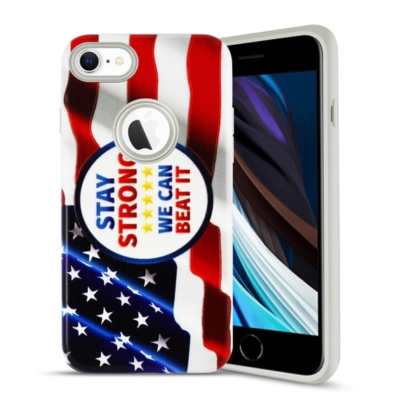 Reiko brand for Iphone 7/ 8/ Se2 American Flag With Sign Design Case