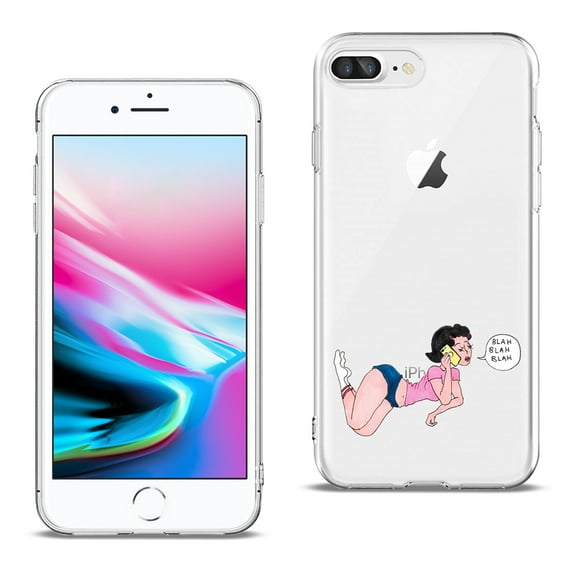 Reiko brand for Iphone 8 Plus Design Air Cushion Case With Lady In Pink