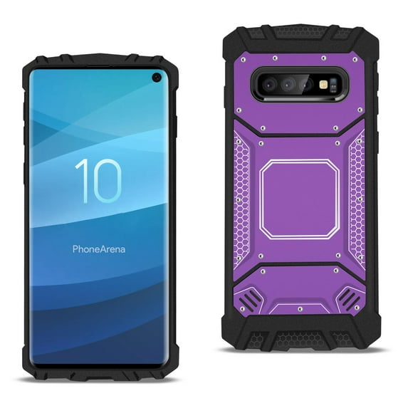 Reiko brand for S10 Metallic Front Cover Case In Purple