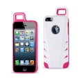 thumbnail image 1 of Reiko brand for iphone 5/5s/se Dropproof Workout Hybrid Case With Hook In White Pink, 1 of 4