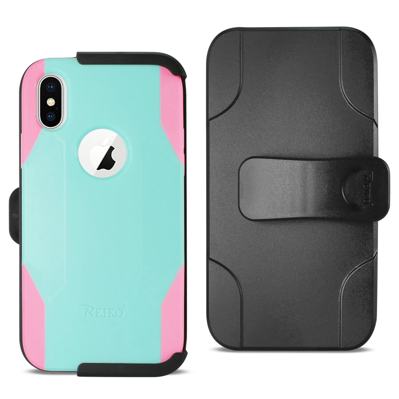 Reiko brand for iphone X 3-in-1 Hybrid Heavy Duty Holster Combo Case In ...