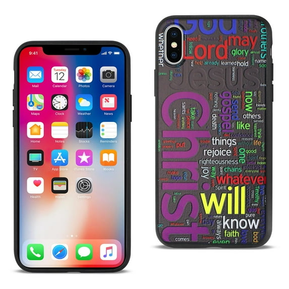 Reiko brand for iphone X Design Tpu Case With Vibrant Word Cloud Jesus Letters