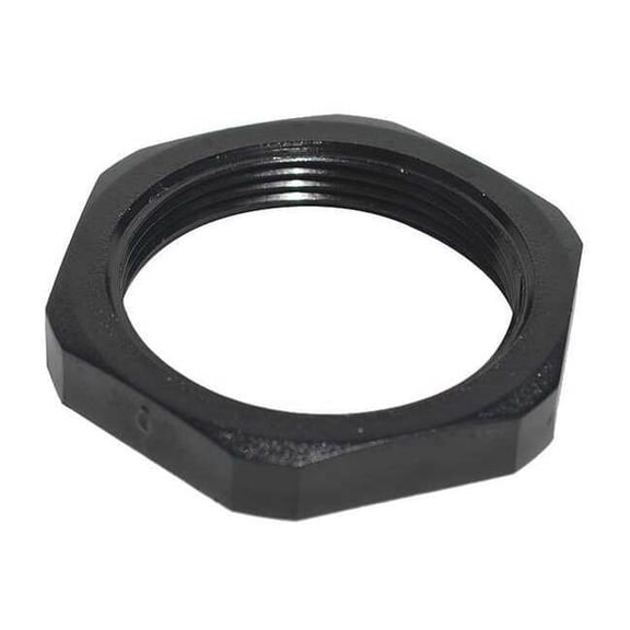 Reiku Lock Nut,1-1/4" NPT,Gr PA6,Nylon,PK10 PAGMB-N07