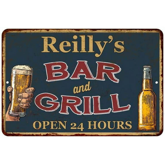 Reilly's Green Bar and Grill Metal Sign 8x12 Decor 208120044658