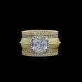 thumbnail image 1 of Reimagine Your Ring with TheJewelryHut Designer Vintage-Inspired Style White Crystalline in Gold Plated Brass Matte Rings, 1 of 2