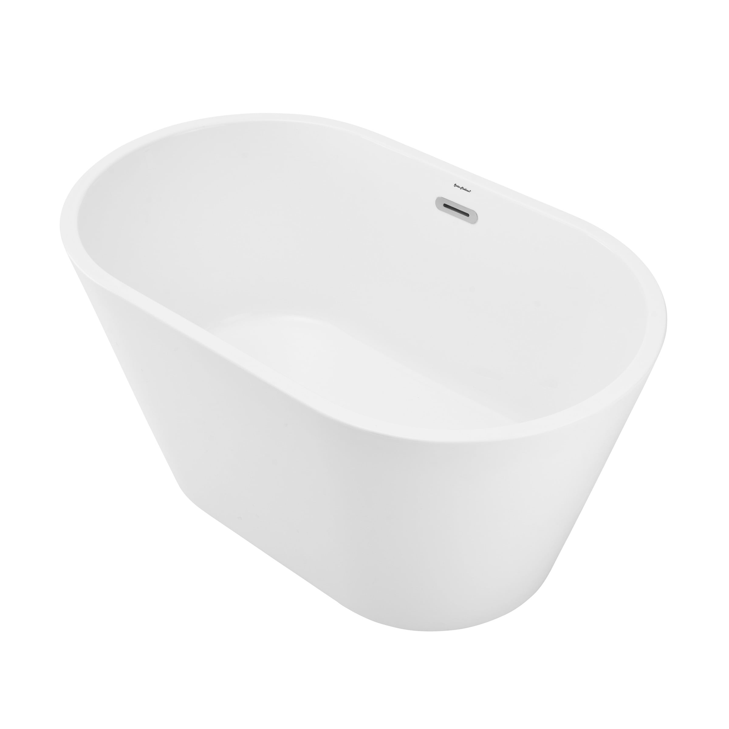Claire 48" Glossy White Acrylic Freestanding Bathtub