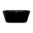 thumbnail image 1 of Reims 60" Freestanding Bathtub in Matte Black, 1 of 2