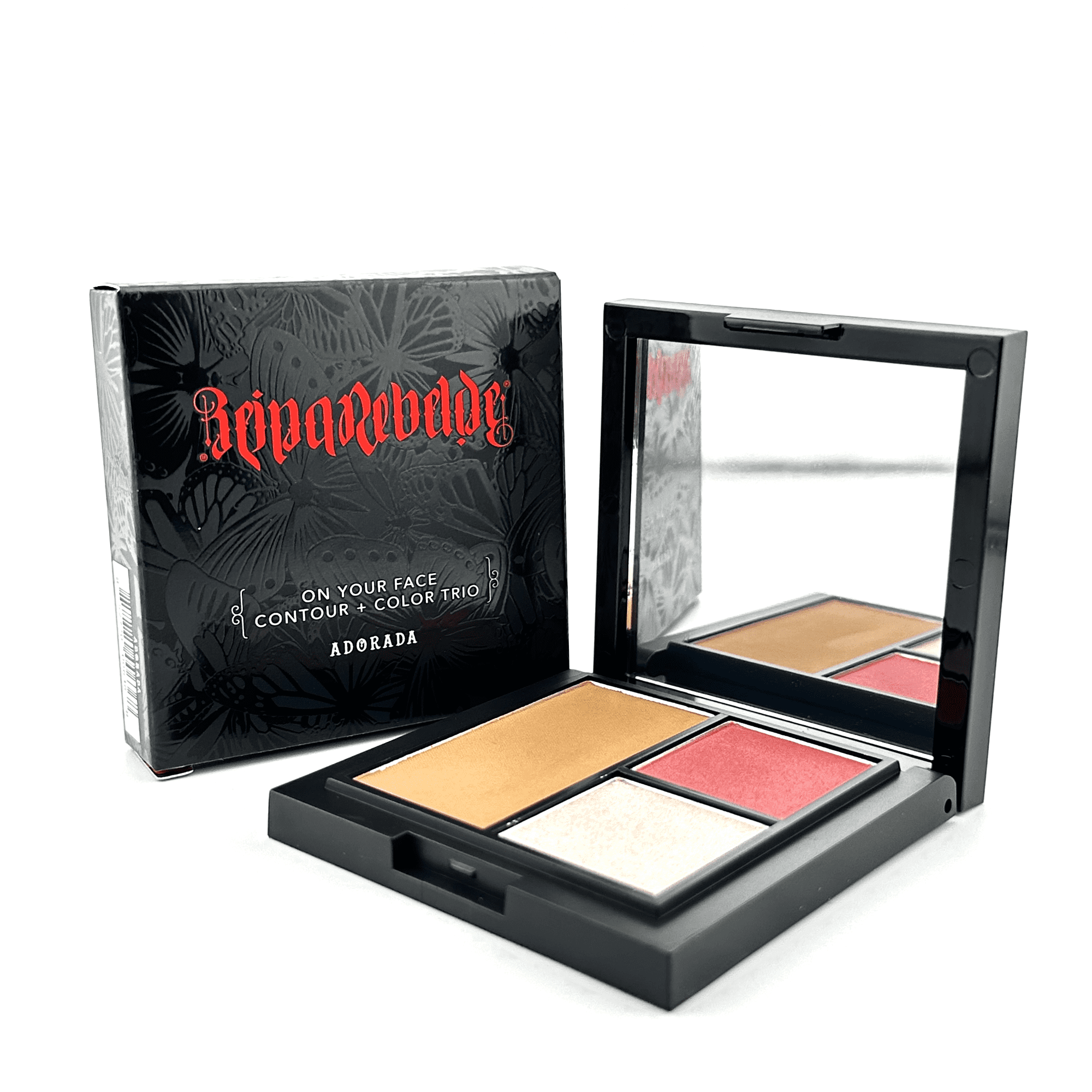 Reina Rebelde On Your Face Contour + Color Trio - Adorada - 7 g / 0.25 oz | Sculpt & Glow